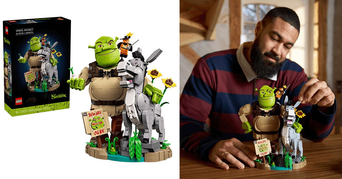 LEGO 72423 — Shrek, Donkey & Puss in Boots Swamp Scene